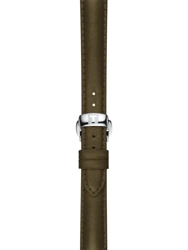TISSOT Uhrenarmbänder | Zubehör-Original Lederarmband Dunkelgrün 15/14 T85.2.046.066