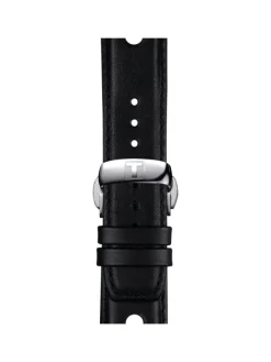 TISSOT Uhrenarmbänder-Original Lederarmband schwarz Bandanstoß 20 mm T85.2.0.37.163