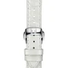 TISSOT Uhrenarmbänder-Original Lederarmband weiß Bandanstoß 16 mm T85.2.0.36.795