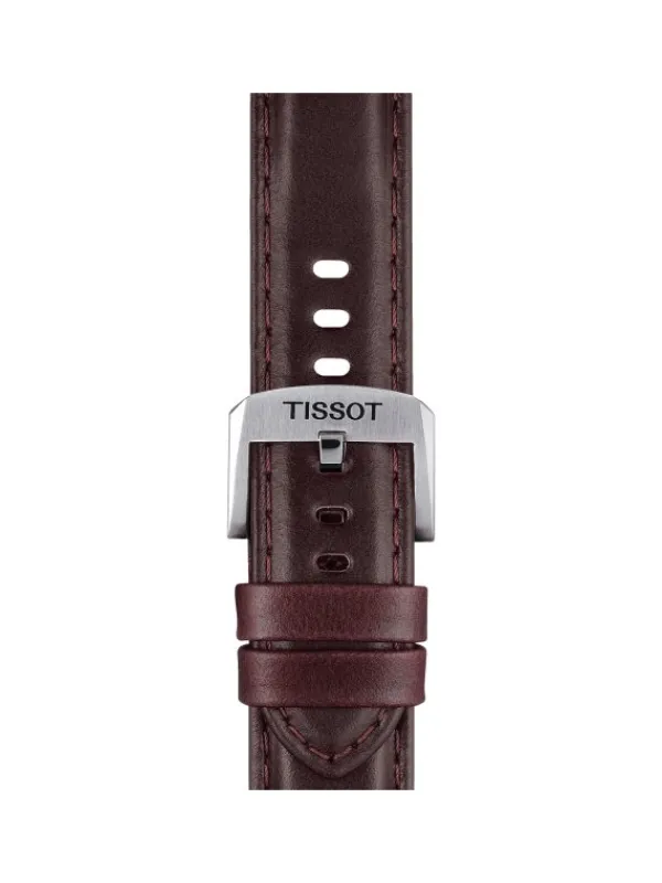 TISSOT Uhrenarmbänder-Original Lederarmband braun Bandanstoß 20 mm T85.2.0.46.836