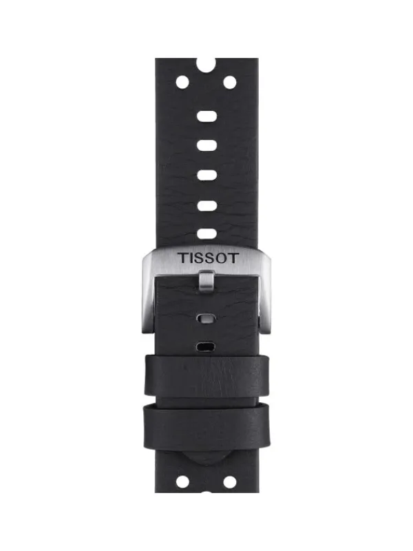 TISSOT Uhrenarmbänder-Original Lederarmband schwarz Bandanstoß 22 mm T85.2.0.46.810