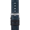 TISSOT Uhrenarmbänder-Original Lederarmband mit Kautschukelementen blau Bandanstoß 22 mm T85.2.0.46.765