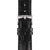 TISSOT Uhrenarmbänder-Original Lederarmband schwarz Bandanstoß 22 mm T85.2.0.41.653