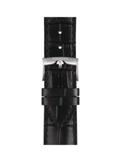 TISSOT Uhrenarmbänder-Original Lederarmband schwarz Bandanstoß 22 mm T85.2.0.41.653