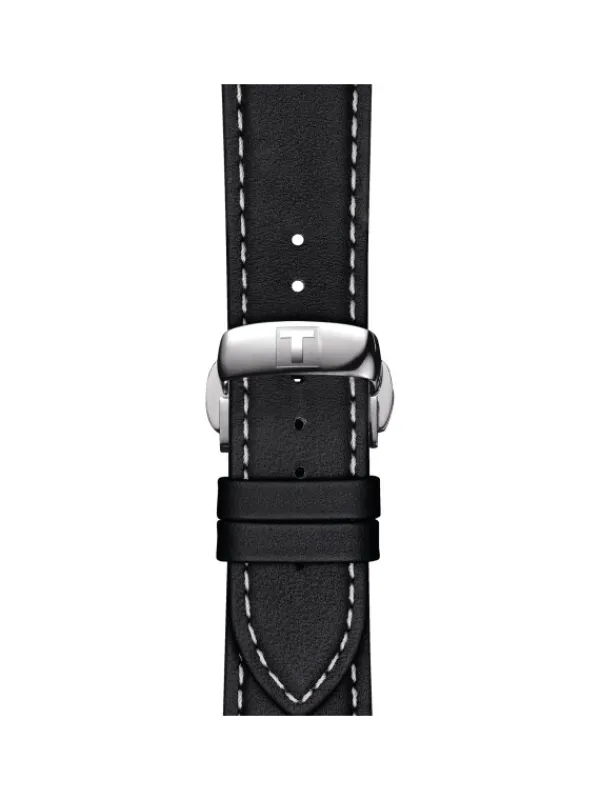 TISSOT Uhrenarmbänder-Original Lederarmband schwarz Bandanstoß 21 mm T85.2.0.44.599