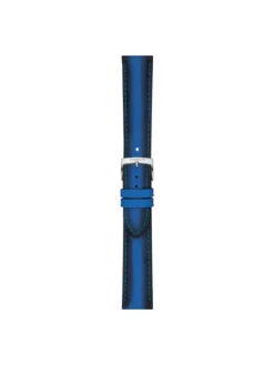 TISSOT Uhrenarmbänder-Original Lederarmband blau Bandanstoß 20 mm T85.2.0.46.840