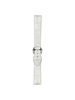 TISSOT Uhrenarmbänder-Original Lederarmband weiß Bandanstoß 16 mm T85.2.0.36.795