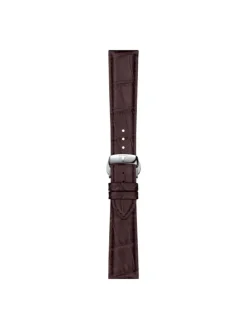 TISSOT Uhrenarmbänder-Original Lederarmband braun Bandanstoß 21 mm T85.2.0.45.399