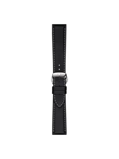 TISSOT Uhrenarmbänder-Original Lederarmband schwarz Bandanstoß 21 mm T85.2.0.44.599