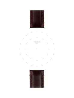 TISSOT Uhrenarmbänder-Original Lederarmband braun Bandanstoß 20 mm T85.2.0.46.836