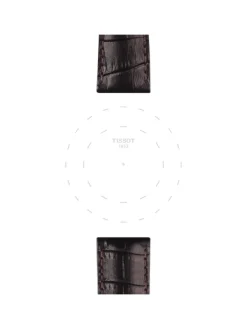 TISSOT Uhrenarmbänder-Original Lederarmband braun Bandanstoß 22 mm T85.2.0.41.655