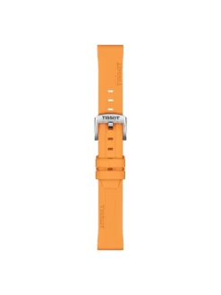 TISSOT Uhrenarmbänder | Zubehör-Original Silikonarmband orange Bandanstoss 18 mm T85.2.0.47.452