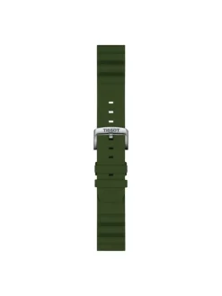 TISSOT Uhrenarmbänder | Zubehör-Original Silikonarmband khaki Bandanstoss 22 mm T85.2.0.47.177