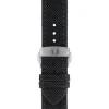 TISSOT Uhrenarmbänder-Original Textilarmband schwarz Bandanstoß 21 mm T85.2.0.43.157