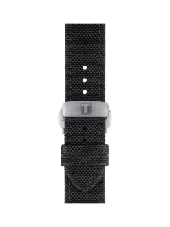 TISSOT Uhrenarmbänder-Original Textilarmband schwarz Bandanstoß 21 mm T85.2.0.43.157