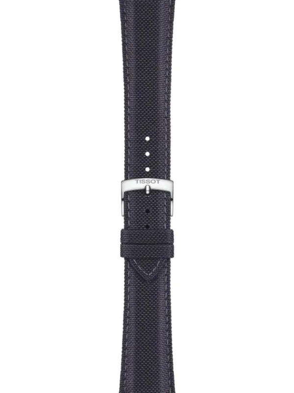 TISSOT Uhrenarmbänder | Zubehör-Original Textilarmband anthrazit Bandanstoß 21 mm T85.2.048.183