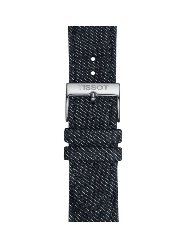 TISSOT Uhrenarmbänder-Original Textilarmband blau Bandanstoß 22 mm T85.2.0.46.779