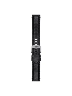 TISSOT Uhrenarmbänder-Original Textilarmband schwarz Bandanstoß 20 mm T85.2.0.46.829