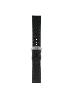 TISSOT Uhrenarmbänder-Original Textilarmband schwarz Bandanstoß 21 mm T85.2.0.43.157