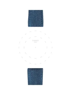 TISSOT Uhrenarmbänder-Original Textilarmband blau Bandanstoß 22 mm T85.2.0.46.781