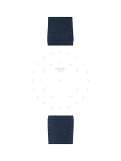TISSOT Uhrenarmbänder-Original Textilarmband blau Bandanstoß 22 mm T85.2.0.46.783