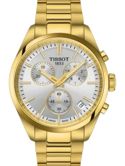 TISSOT Herrenuhren-PR 100 Chronograph goldfarben T150.417.33.031.00