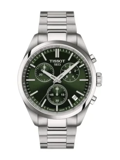 TISSOT Herrenuhren-PR 100 Chronograph Grün T150.417.11.091.00