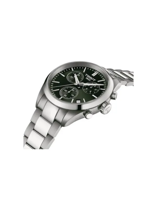 TISSOT Herrenuhren-PR 100 Chronograph Grün T150.417.11.091.00