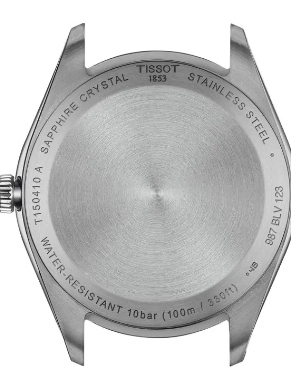 TISSOT Herrenuhren-PR 100 Quarz 40mm Schwarz Leder T150.410.16.051.00