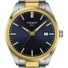 TISSOT Herrenuhren-PR100 Blau Bicolor T150.410.22.041.00