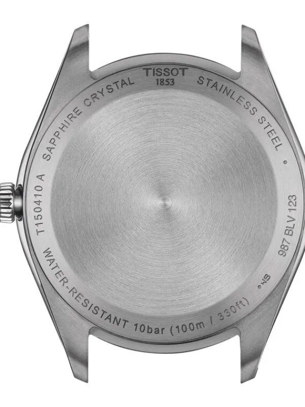 TISSOT Herrenuhren-PR100 Blau Bicolor T150.410.22.041.00