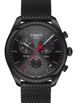 TISSOT Herrenuhren-PR100 CHRONO Quartz, black T101.417.33.051.00