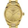 TISSOT Damenuhren-PR100 goldf. mit Metallband T150.210.33.021.00