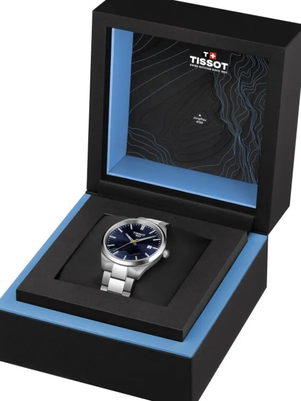 TISSOT Herrenuhren-PR100 Jungfraubahn Edition 40mm Blau T150.410.11.041.02