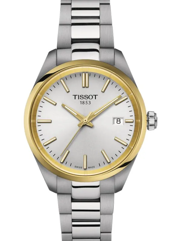 TISSOT Damenuhren-PR100 Lady bicolor T150.210.21.031.00