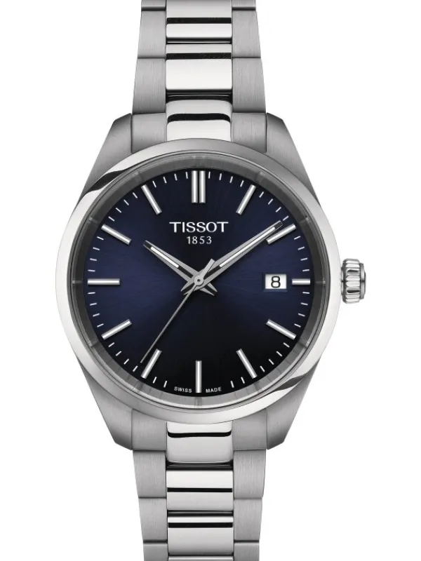 TISSOT Damenuhren-PR100 Lady Blau T150.210.11.041.00