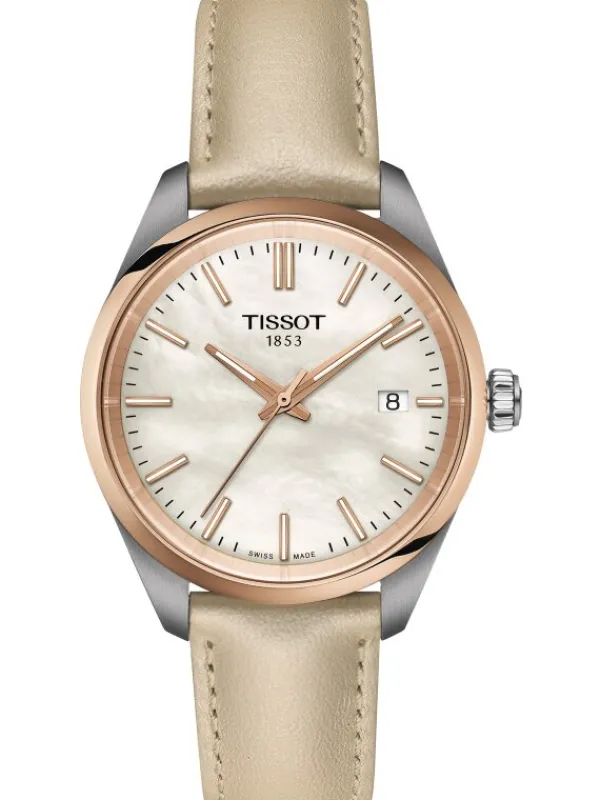 TISSOT Damenuhren-PR100 Lady Perlmutt T150.210.26.111.00