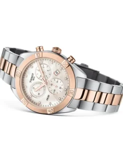 TISSOT Damenuhren-PR100 Quartz, Lady, Chrono, rosé, Diamanten T101.917.22.116.00