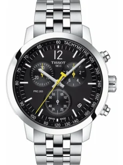 TISSOT Herrenuhren-PRC 200 schwarz Stahlarmband T114.417.11.057.00