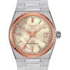TISSOT Damenuhren-PRX 35mm Powermatic 80 Stahl & 18K Goldlünette T931.207.41.111.00
