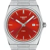 TISSOT Herrenuhren-PRX 40mm Rot T137.410.11.421.00