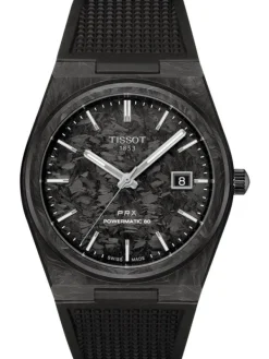 TISSOT Herrenuhren-PRX Powermatic 80 40 mm Carbon T137.907.97.201.00