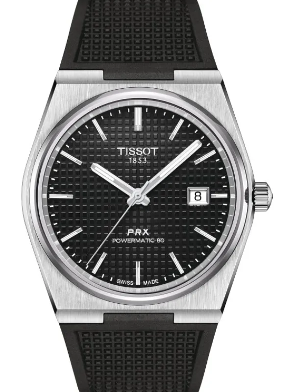 TISSOT Herrenuhren-PRX Powermatic 80 Kautschuk T137.407.17.051.00