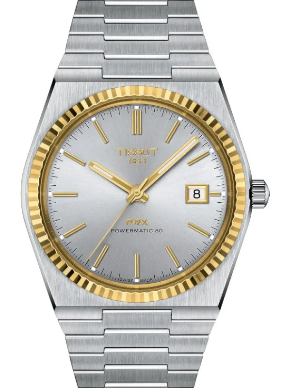 TISSOT Herrenuhren-PRX Powermatic 80 Stahl & 18K Goldlünette T931.407.41.031.01