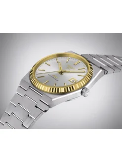 TISSOT Herrenuhren-PRX Powermatic 80 Stahl & 18K Goldlünette T931.407.41.031.01