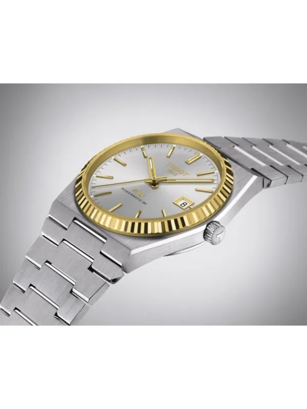 TISSOT Herrenuhren-PRX Powermatic 80 Stahl & 18K Goldlünette T931.407.41.031.01