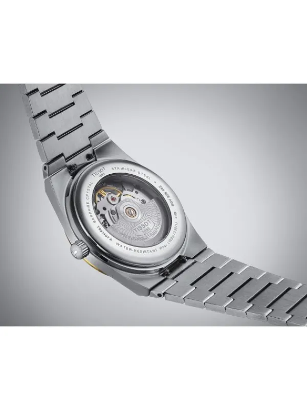 TISSOT Herrenuhren-PRX Powermatic 80 Stahl & 18K Goldlünette T931.407.41.031.01