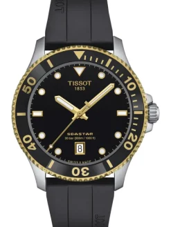 TISSOT Herrenuhren-SEASTAR 1000 40 mm Quarz Schwarz T120.410.27.051.00