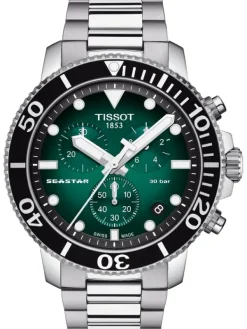 TISSOT Herrenuhren-SEASTAR 1000 Chrono grün T120.417.11.091.01