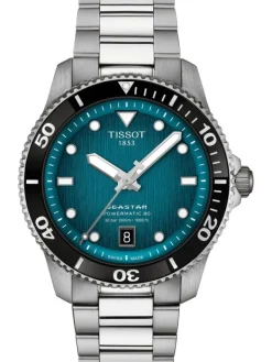 TISSOT Herrenuhren-Seastar 1000 Powermatic 80 40mm Türkis T120.807.11.091.00